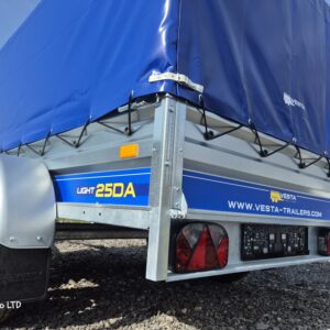 Туристическо ремарке VESTA LIGHT 25DA с брезент и шпригли Н120